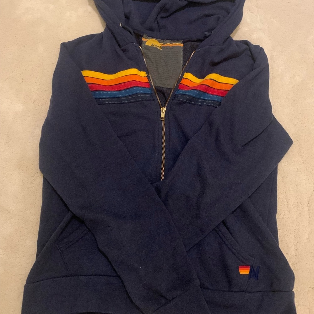 aviator nation zipup hoodie